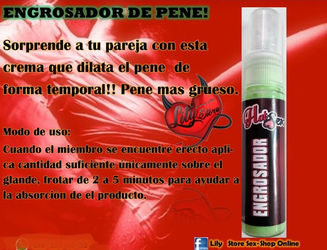 Crema ENGROSADORA para pene 30 ml.