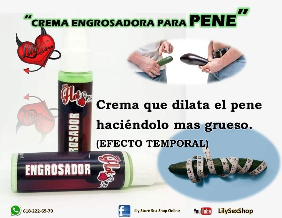 Crema ENGROSADORA para pene 30 ml.