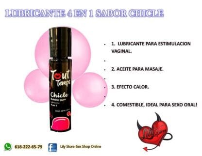 LUBRICANTE 4 EN 1 CHICLE