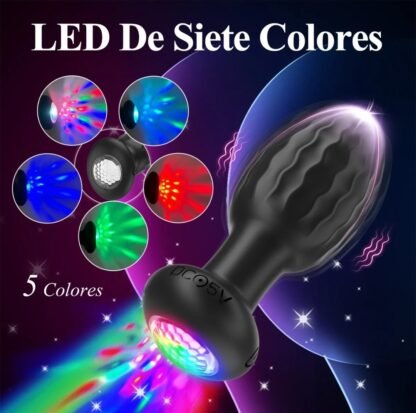 Plug Anal Vibrador Luz 🚦