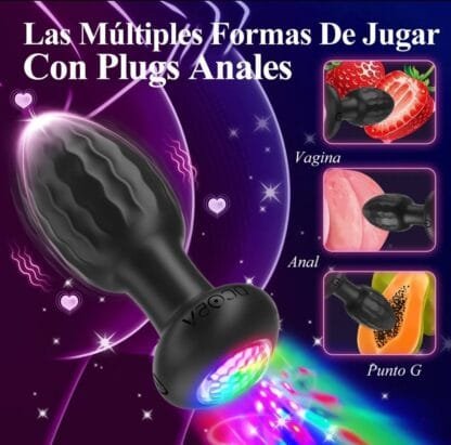 Plug Anal Vibrador Luz 🚦 - Imagen 4