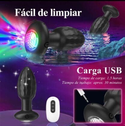 Plug Anal Vibrador Luz 🚦 - Imagen 2