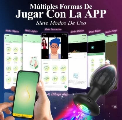 Plug Anal Vibrador Luz 🚦 - Imagen 6