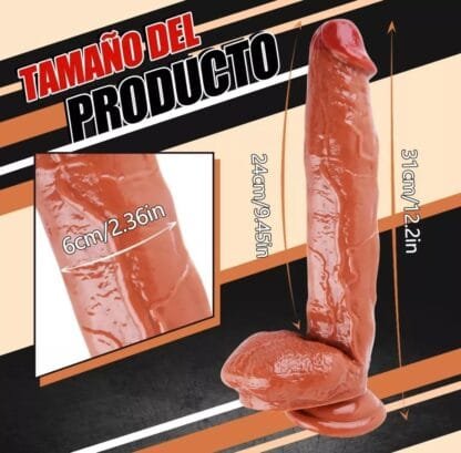 CONSOLADOR REALISTA SILICONA - Imagen 3
