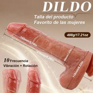 CONSOLADOR VIBRADOR TELESCOPICO CON TEMPERATURA 🌡️