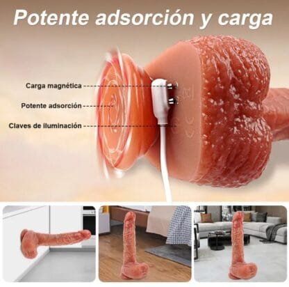 CONSOLADOR VIBRADOR TELESCOPICO CON TEMPERATURA 🌡️ - Imagen 6