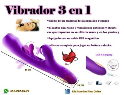 Vibrador 3 en 1