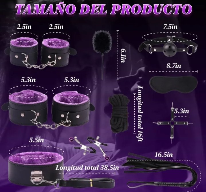 KIT BONDAGE 10 PZAS. - Imagen 3