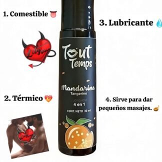 Lubricante 4 en 1 sabor mandarina🍊