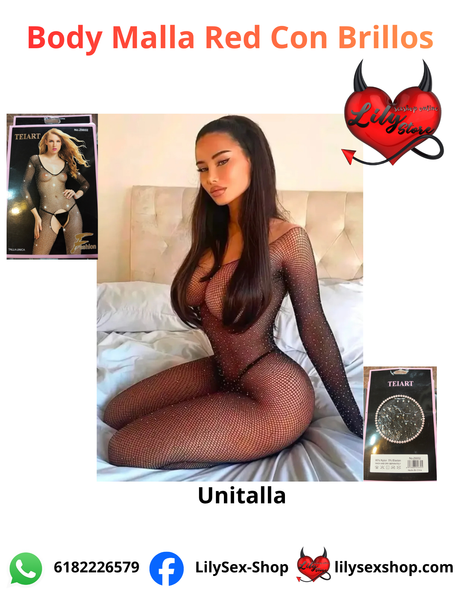 BODY MAYA RED CON BRILLOS